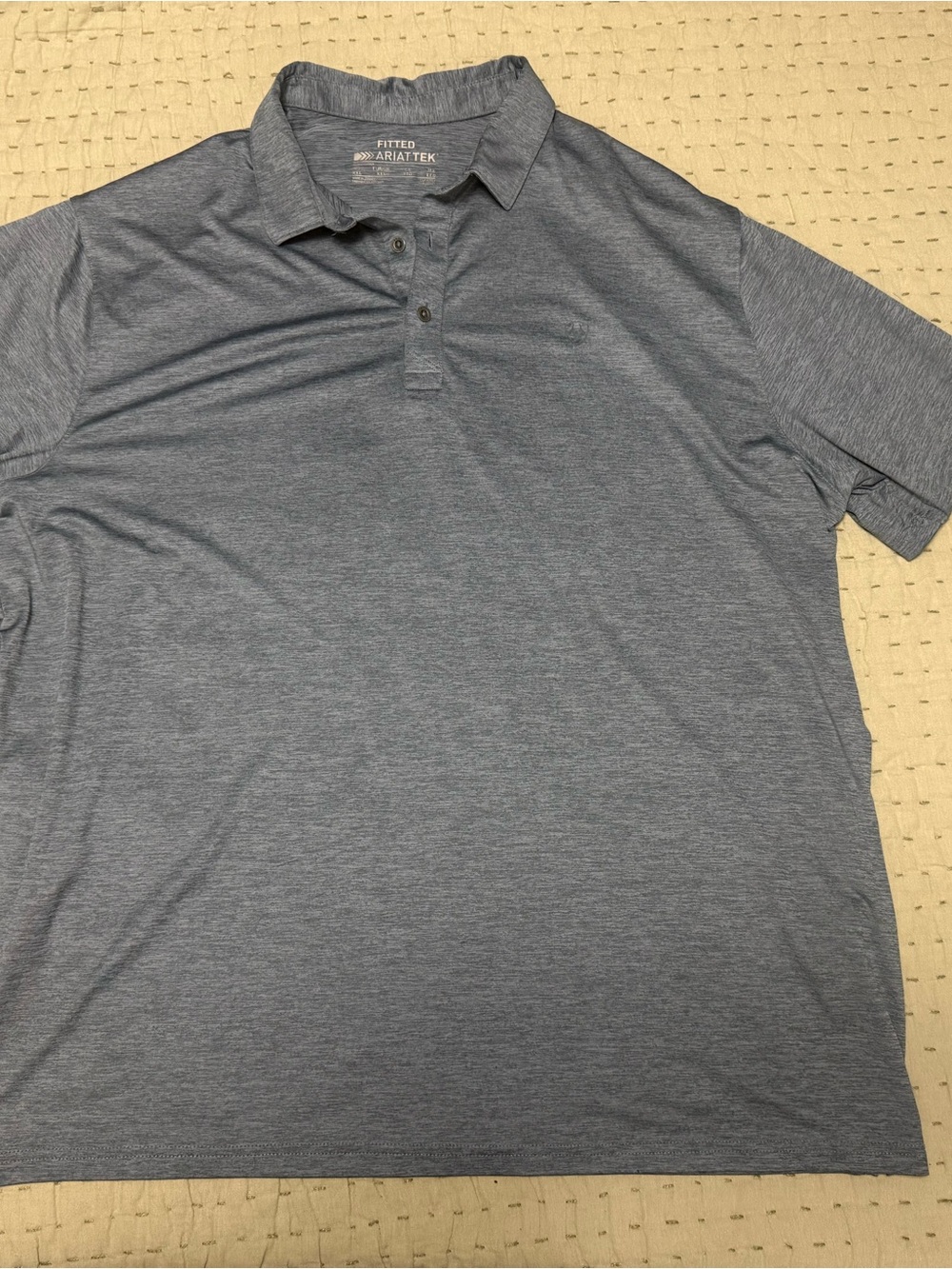 Ariat Fitted Heather Gray polo